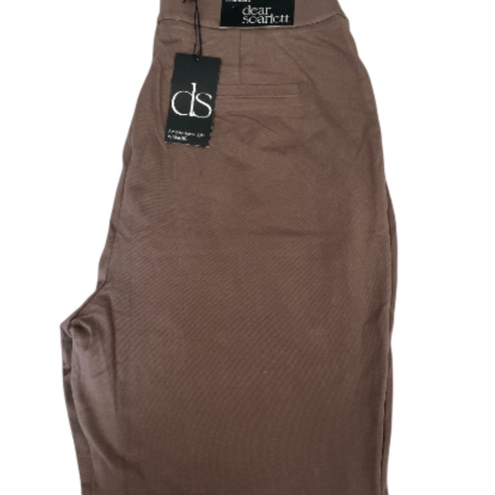 Dear Scarlett Magic Straight Leg Pants in Dark Mocha - Picture 4 of 4